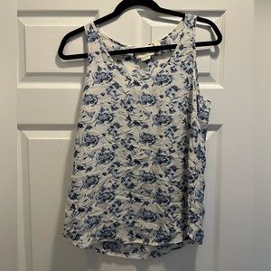 cynthia rowley 100% silk tank top